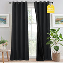 NICETOWN Full Blackout Curtains 96 inch Long for Home Theater, Grommet Energy Saving Room Darkening Window Treatment Thermal Curtains Portable Sun Shades for Living Room, W52 x L96, 2 Panels by TinyTreasures Baby Boutique