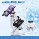 Microscope for Adults Kids, 40X-2000X Microscope Kit with Adjustable Brightness LED, Slides, Biological Compound Microscopes for School Lab Home Education, Gifts for Children Students by TinyTreasures Baby Boutique