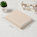 Photo Album 5x7 with Writing Space Linen Cover 5x7 Photo Album Book Holds 20 Photos Ideal for Wedding Theme-Album and Baby Photo Albums (Beige,20 Pockets) by TinyTreasures Baby Boutique