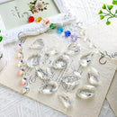 12Pcs Clear Crystal Suncatchers Prisms DIY Kit,Glass Suncatchers Hanging Crystals Ornament,Sun Catcher with Glass Beads,Prisms Rainbow Pendant for Window Home Office Garden Decoration by GreenHaven Gardens