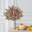 Sggvecsy 15 Pcs Babys Breath Artificial Flowers Gypsophila Bouquets Bulk Real Touch Fake Silk Flowers for Home DIY Floral Arrangement Table Centerpiece Fall Thanksgiving Autumn Decoration (Skin Brown) by CozyNest Decor