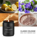 Classic Cologne Candle | Candles for Men - Men's Cologne Scent, Gifts for Men - Soy Candles for Home Scented, Aromatherapy Candle Home Fragrance Decor - 7oz Black Jar, Long Lasting by CozyNest Decor