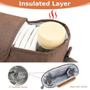 Accmor Universal Stroller Organizer with Insulated Cup Holder, Stroller Caddy Bag Accessories, Stroller Cup Holder Organizer for Uppababy Baby Jogger Britax Stroller, Brown by TinyTreasures Baby Boutique