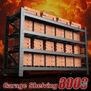 8000LBS Metal Steel Storage Shelves - 68" W Black 4 Tier Heavy Duty Rack Commercial Industrial Shelving with Adjustable Shelf for Basement Garage Warehouse - 68" W x 24" D x 63.4" H by GreenHaven Gardens