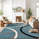 Rugshop Modern Wavy Circles Design Area Rug 10' x 14' Blue by TinyTreasures Baby Boutique