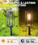 Solar Lights Outdoor Waterproof, 8 Pack Bright Solar Pathway Lights, Auto On/Off Outdoor Light for Yard Landscape Patio Lawn Path Walkway Driveway by GreenHaven Gardens