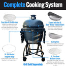 SnS Grills Slow ‘N Sear® 5-Piece Cooking System - Patented Charcoal Basket with Removeable Water Reservoir, EasySpin Grate, Drip Pan for Low ‘N Slow Smoking & Charcoal Grilling on Big Green Egg XL by GreenHaven Gardens