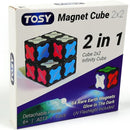 TOSY Magnet Cube 2x2 - 8 Blocks, 2 in 1 Toy: 2x2x2 Puzzle Cube and Customizable Infinity Cube, Glowing, UV Flashlight, Fidget/Sensory/STEM/STEAM Magnet Tiles Birthday Gift for Kids/Teens/Adults by TinyTreasures Baby Boutique