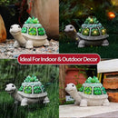 Turtle Solar Outdoor Light Garden Statue with Clover,Decoration for Patio,Yard,Lawn,Gifts for Women Mom Grandma by GreenHaven Gardens