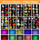 Brighter Valentine Decorations Projector Lights for Home, FLITI 2024 Upgraded Holiday Projector Display 8 Patterns at A Time (3D Ocean Wave & Patterns), Weather Proof Remote Valentine Decor Light Show by GreenHaven Gardens