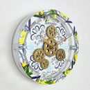 The Gears Clock Wall Clock Italy Collection with Moving Gears (Sorrento, 10 inch Round) by CozyNest Decor