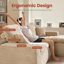 ovios 105” Modular Sectional Sofa with Thicken Seat Cushion, Cloud Couch with Deep Seat, Modern L-Shape Sofas Couches with Chaise,Upholstered Couches for Living Room Bedroom,Beige by CozyNest Decor