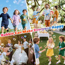 EagleStone 2 Pack Bubble Guns with 4 Bottles Solution, Automatic Bubble Machine Blaster for Kids & Adults – Light Up Summer Toy for Outdoor, Birthday Gifts, Easter, Wedding Party Favor Bubble by TinyTreasures Baby Boutique