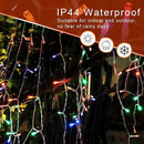 Christmas Decoration Lights, Outdoor String Lights 320 LED 11.5 Ft Waterfall Tree With Big Star Topper 8 Modes for New Year Holiday Garden Yard Indoor Outdoor Decor by GreenHaven Gardens