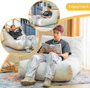 Bean Bag Chair Lazy Bean Bag Sofa, Floor Beanbag Chairs with Stuffed High-Density Foam, Memory Foam Bean Bag Sofa for Living Room, Bedroom and Office by TinyTreasures Baby Boutique