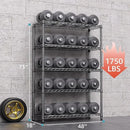 1750 lbs Steel Storage Shelving 5-Tier Utility Shelving Unit Steel Organizer Wire Rack for Home,Kitchen,Office,Garage, 1750 LBS Capacity 17.7" D x 47.2" W x 72.3" H by CozyNest Decor