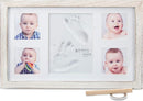 Little Hippo Baby Footprint Kit & Keepsake | Baby Handprint Kit | Baby Hand and Footprint Kit (Rustic White, Large) by TinyTreasures Baby Boutique