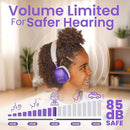 Puro Sound Labs PuroQuiet Plus Kids Noise Cancelling Headphones, Bluetooth Kids On Ear Headphones with Mic, Lightweight On-Ear Design, Studio-Grade Sound (Purple) by TinyTreasures Baby Boutique