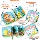Easter Bath Book Set for Babies & Toddlers – 4 Colorful, Soft, and Waterproof Bath Books with Bunny & Animal Friends – Fun Bath Toys & Basket Stuffers – Perfect for Easter & Baby Showers by TinyTreasures Baby Boutique