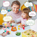 Air Dry Clay Kit for Kids, Modeling Magic Clay for Kids, Ultra Light & Soft, 12 Boxes DIY Animals Model with Step by Step Tutorial and 5 Sculpting Tools, Creative Art Crafts Toys Gifts for Girls Boys by TinyTreasures Baby Boutique