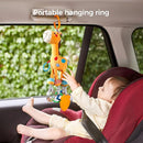 TUMAMA Giraffe Hanging Rattle Toys, Soft Baby Hanging Toys with Wind Chimes, Stroller Car Seat Crib Plush Animal Activity Toys Gift for Newborn Toddlers 0,3,6,9,12,36 Month by TinyTreasures Baby Boutique