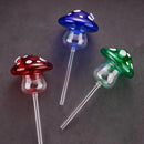 NiHome Glass Mushroom Plant Self Watering Globe Set of 3 Colors, Durable Hand-Blown Glass Bulbs Automatic Home Plant Hydration System for up to 3 Weeks, Easy Refill Design with Adjustable Flow Rate by GreenHaven Gardens