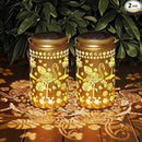 2 Pack Flamingo Solar Lanterns Outdoor Waterproof, Metal Hanging Lights Decorations for Garden Yard Lawn Patio, Flamingo Gifts for Women Mom Grandma Gardener for Mother'Day Christmas by GreenHaven Gardens