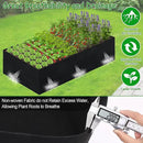 6x3x2ft Fabric Raised Garden Bed liner for Planter Raised Beds, Garden Grow Bed Bags to Grow Vegetables, Flowers, Fruits, Herbs, and Succulents, Rectangle Planting Container for Outdoor, 269 Gallon by GreenHaven Gardens