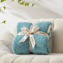Snuggle Sac Teal Blue Reversible Super Soft Blanket Twin Size for Bed and Sofa, Heather Teal, 60x80 inches by TinyTreasures Baby Boutique