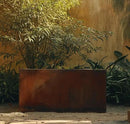 DIY CARTEL Corten Steel Rectangular Outdoor Planter Box, Rustic & Modern Farmhouse Design, Large Raised Metal Garden Bed for Commercial & Residential Use (36in x 12in x 16in) by GreenHaven Gardens
