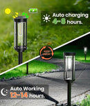 4 Pack Solar Pathway Lights Outdoor, Modern Super Brightness LED Path IP65 Waterproof Garden Lights Solar Powered Landscape Lighting for Outside Yard Garden Driveway Walkway by CozyNest Decor