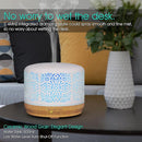 Earnest Living Essential Oil Diffuser White Ceramic Diffuser 500 ml Timers Night Lights and Auto Off Function Home Office Humidifier Aromatherapy Diffusers for Essential Oils by TinyTreasures Baby Boutique