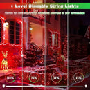 JMEXSUSS 200 LED Christmas String Lights Outdoor, Red & Green Christmas Lights Clear Wire, 11 Modes Connectable Twinkle String Lights Plug in for Christmas Halloween Garden Home Decorations by GreenHaven Gardens