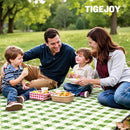 TigeJoy Extra Large Picnic Blanket Waterproof Foldable 60''x80'', Outdoor Picnic Mat Beach Blanket Sandproof for Park, Grass, Travel, Hiking, Camping Essentials, Gingham Picnic Blanket by TinyTreasures Baby Boutique