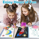 FUNNYB&G Foil Art Craft Activity for Kids - Gift for Girls Boys Crafts for Kids Fun Art Supplies DIY Creative Travel Toy, Birthday Gift Party Favor Toys for Girls Boys 4 5 6 7 8 9 Years Old(Ocean) by TinyTreasures Baby Boutique