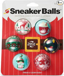 Sneaker Balls Odor-Fighting Shoe Fresheners, Eliminates Unpleasant Smells, Perfect For Sneakers, Gym Bags, Gear Bags, Drawers, Lockers, And More!, Fireside X-Mas, 6 Pack by CozyNest Decor