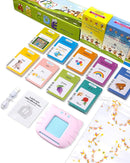 510 Words French Flash Cards for Kids, Toddler Learning Resources Toy, Autism Sensory Toys for Autistic Children Aged 2-4 Pink (French/English/Bilingual) by TinyTreasures Baby Boutique