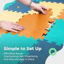 MioTetto Foam Floor Tiles for Kids - Non-Toxic Comfortable Baby Play Mat and Interlocking Foam Tiles, Fits with 74x74 Playpen Mat for Crawling & Development, Soft Play Mat for Babies 6-12 Months by TinyTreasures Baby Boutique