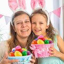 180Pcs Easter Eggs, 2.3" Fillable Bright Colors Plastic Easter Eggs Empty for Easter Hunt, Easter Basket Stuffers, Party Favor, Classroom Prize Supplies by TinyTreasures Baby Boutique