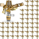 Ferraycle 50 Pieces 1/2 Inch Brass Impact Sprinkler Head with Nozzles Heavy Duty Adjustable 0-360 Degrees Impulse Sprinkler Head Lawn Watering for Yard Irrigation by GreenHaven Gardens