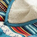 UKELER Bohemian Sherpa Bed Blanket King Size 90'' x 108'', Native American Cozy Warm Blanket for Bed/Couch/Sofa, Great Gift for Women's Day,Mother's Day,Father's Day,Thanksgiving,Christmas,Birthday by CozyNest Decor