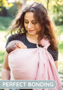 Baby Carrier Sling – Breathable 100% Cotton Wrap for Infant Support, Rose Sling Ring – Adjustable Muslin Fabric, Baby Carrier Newborn to Toddler – Soft Chest Hold for Travel by TinyTreasures Baby Boutique