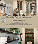joelsantiques 30 Inch Floating Shelves - 30x8x2 in - Bathroom Shelves Over Toilet - Wall Mounted Floating Shelves Toilet Paper Storage Small Farmhouse Decor Shelf, Rustic Brown by CozyNest Decor