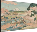 SIGNWIN 36"x46" Extra Large Framed Wall Art Japanese Ukiyo-e Landscape, Timeless Mt. Fuji Scene for Zen-Inspired or Asian-Style Interiors for Home Living Room Bedroom Decor (Frame Assembly Required) by CozyNest Decor