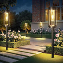 Bright Solar Pathway Lights Outdoor, 2 Pack Upgraded Solar Powered Garden Lights Waterproof, Auto On/Off Solar Yard Light for Lawn Patio Walkway Driveway Landscape Lighting Decor (Warm White, 2 Pack) by CozyNest Decor