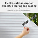Window Privacy Film with Installation Tools, Blinds Pattern, Static Cling, Anti UV, Heat Control, Ideal for Home Shower Office Glass Door (Blinds Pattern, 17.5X118.1Inch) by CozyNest Decor