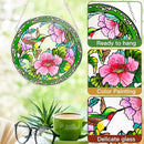 Godferyxin Stained Glass Suncatcher Handmade Glass Hummingbird Suncatcher 8" Stained Glass Hanging Decoration for Window or Wall for Mom,Grandma,Teacher,Friend by GreenHaven Gardens