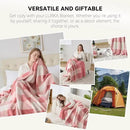 LURKA Checkered Sherpa Fleece Throw Blanket - Extra Thick and Warm Winter Soft Fuzzy Plush Blanket for Couches, Beds & Pets, Powder Pink, 50x60 Inches by CozyNest Decor