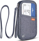 RFID Family Passport Wallet Holder Waterproof, Travel Document Organizer Credit Card Clutch Bag for Men Women by TinyTreasures Baby Boutique
