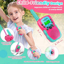 Walkie Talkies for Kids, 3 Miles Long Range 22 Channels 2 Way Rechargeable Kids Walkie Talkie with Flashlight for Camping Hiking Indoor Outdoor Toy 3 4 5 6-12 Boy Girl Birthday Gifts 2 Packs by TinyTreasures Baby Boutique